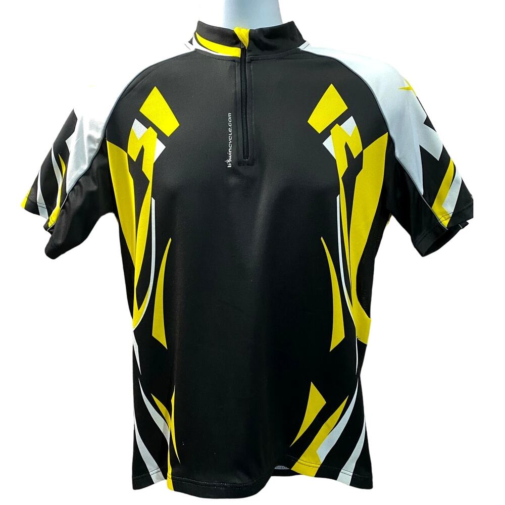CRAFT Cycling Jersey Mens Large L2 Insulation 3 Pocket Back Yellow Black